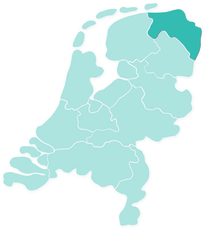 Kaart Groningen
