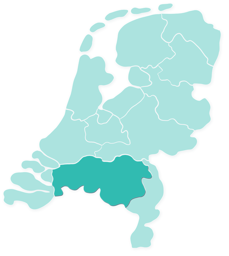 Kaart Noord Brabant