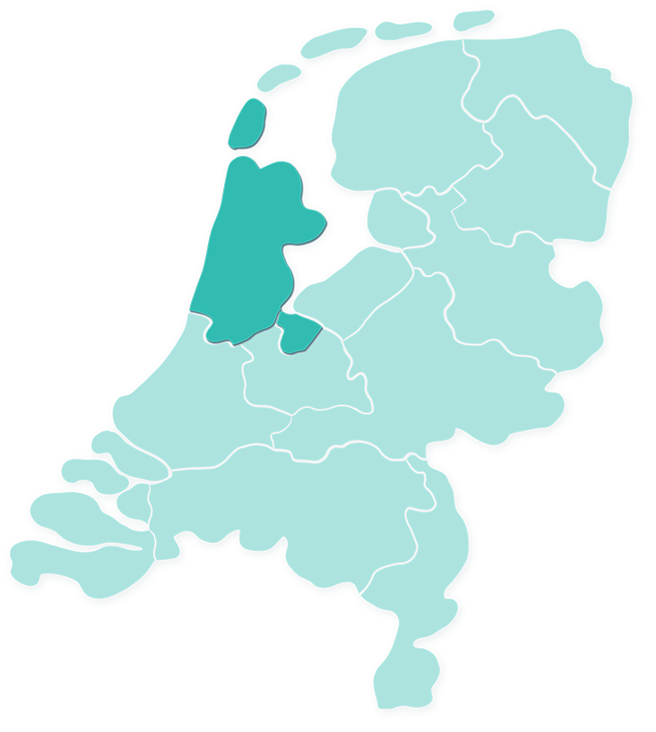 Kaart Noord-Holland