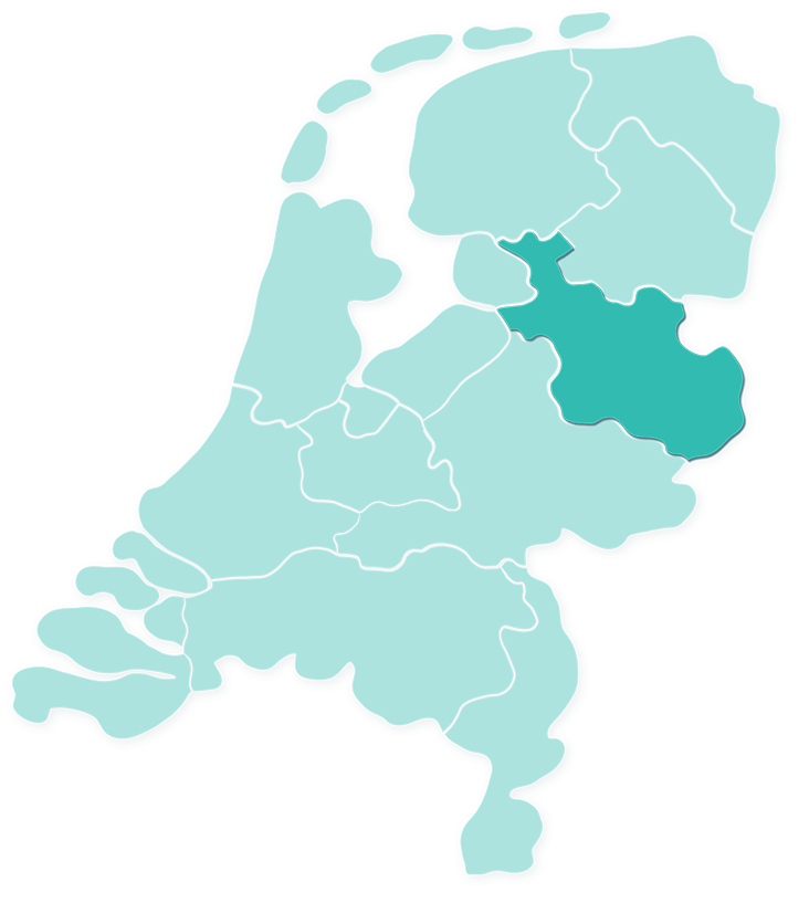 Kaart Overijssel